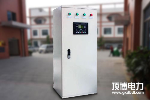 顶博电力安装柳州彰泰房地产两台360kw发电机组并机装置