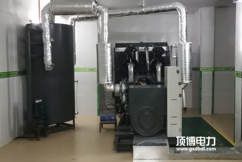 供应广西大厦建筑工程公司博白县幸福里书香茗城720KW上柴发电机组一台